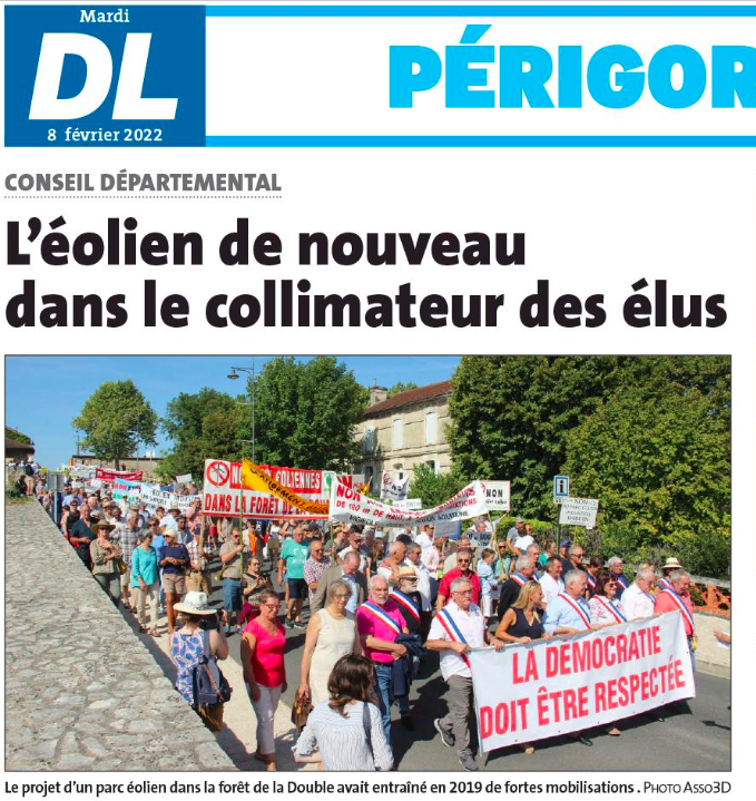 L'éolien n'a pas sa place en Dordogne