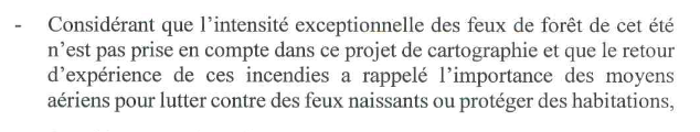 Le conseil municipal de Saint-Aulaye-Puymangou met l'accent sur l'aggravation du risque d'incendie due à la présence d'éoliennes