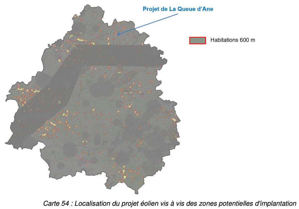 Les zones disponibles en Dordogne sont petites et les éoliennes sont très proches des habitations.