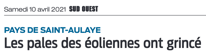 L'intercommunalité du Pays de Saint-Aulaye contre les éoliennes dans la forêt de la Double