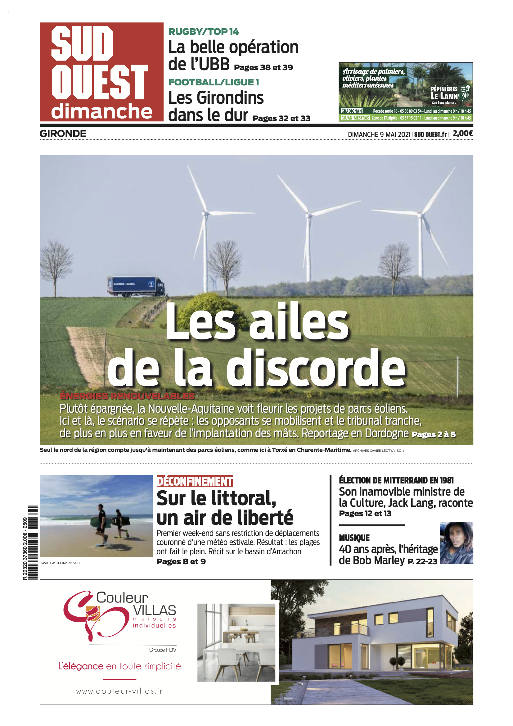 Les ailes de la discorde - éoliennes à la UNE