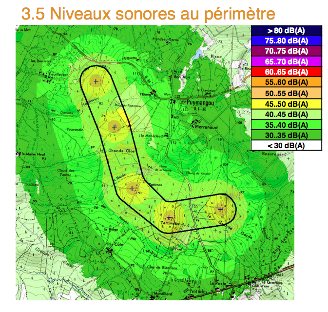 Le projet d'eoliennes a Puymangou et Parcoul : elles font du bruit