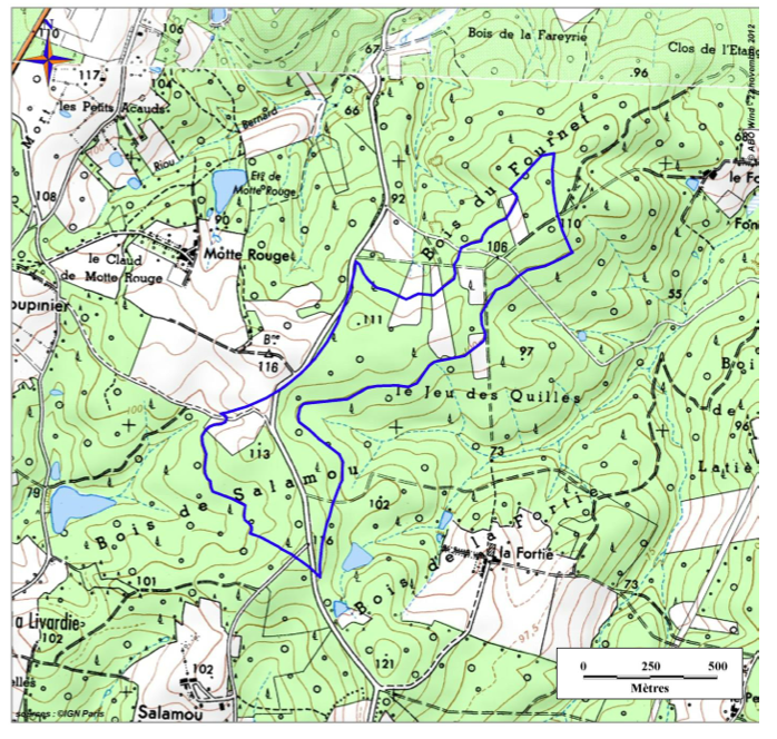 Le projet éolien sur l' ex-commune de Saint-Aulaye